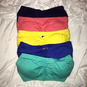 Multicolored Bandeau Bras NWOT